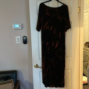 Hand Dyed torrid high, low dress.